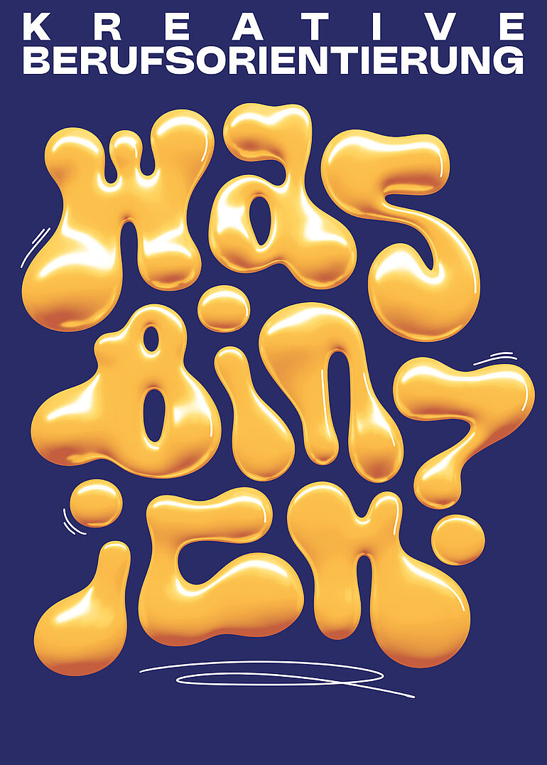 Grafik mit dem Spruch "Was bin ich?"